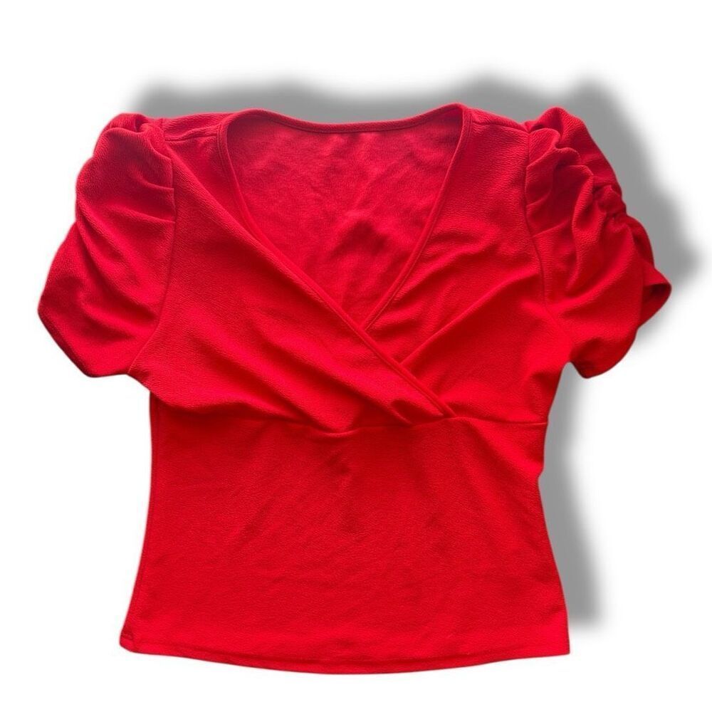 SHEIN Curve Red Blouse Size 4XL